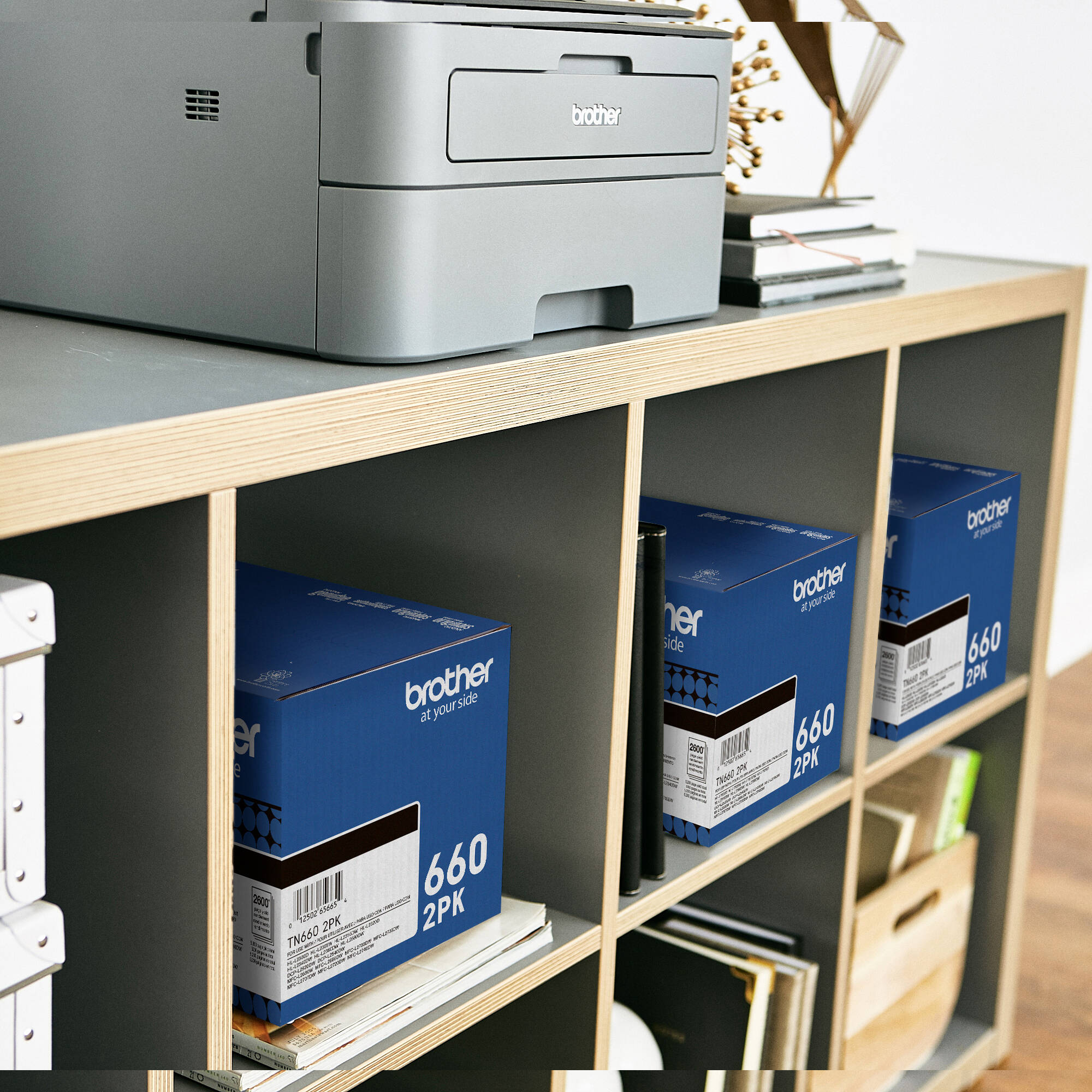 Brother TN660 High Yield Black Toner Cartridge (2-Pack)