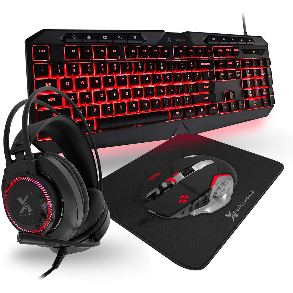 X9 Performance 4-in-1 Gaming Bundle with Keyboard, Mouse, Headset and Mousepad