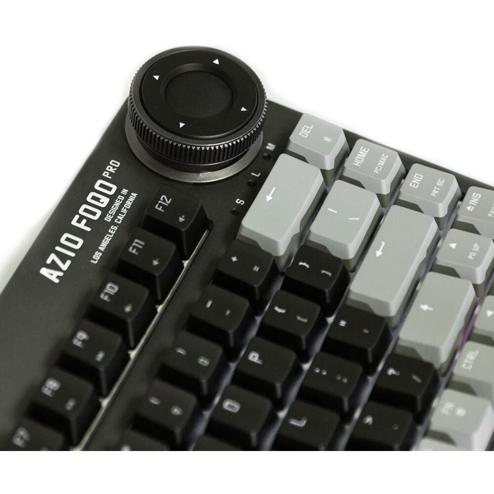 AZIO FOQO Pro Wireless Hot-Swappable Keyboard (Space Gray Dark)