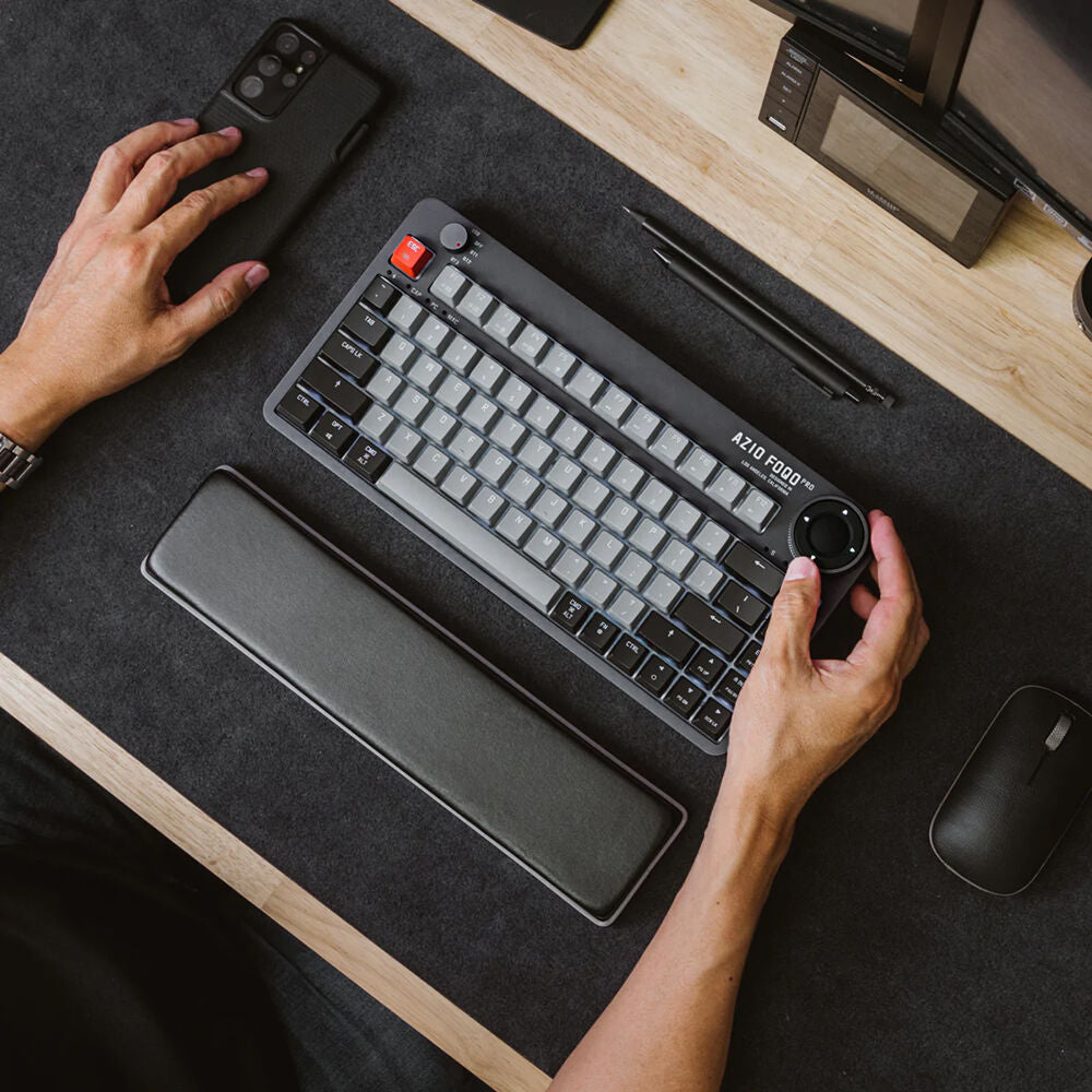 AZIO FOQO Pro Wireless Hot-Swappable Keyboard (Space Gray Light)