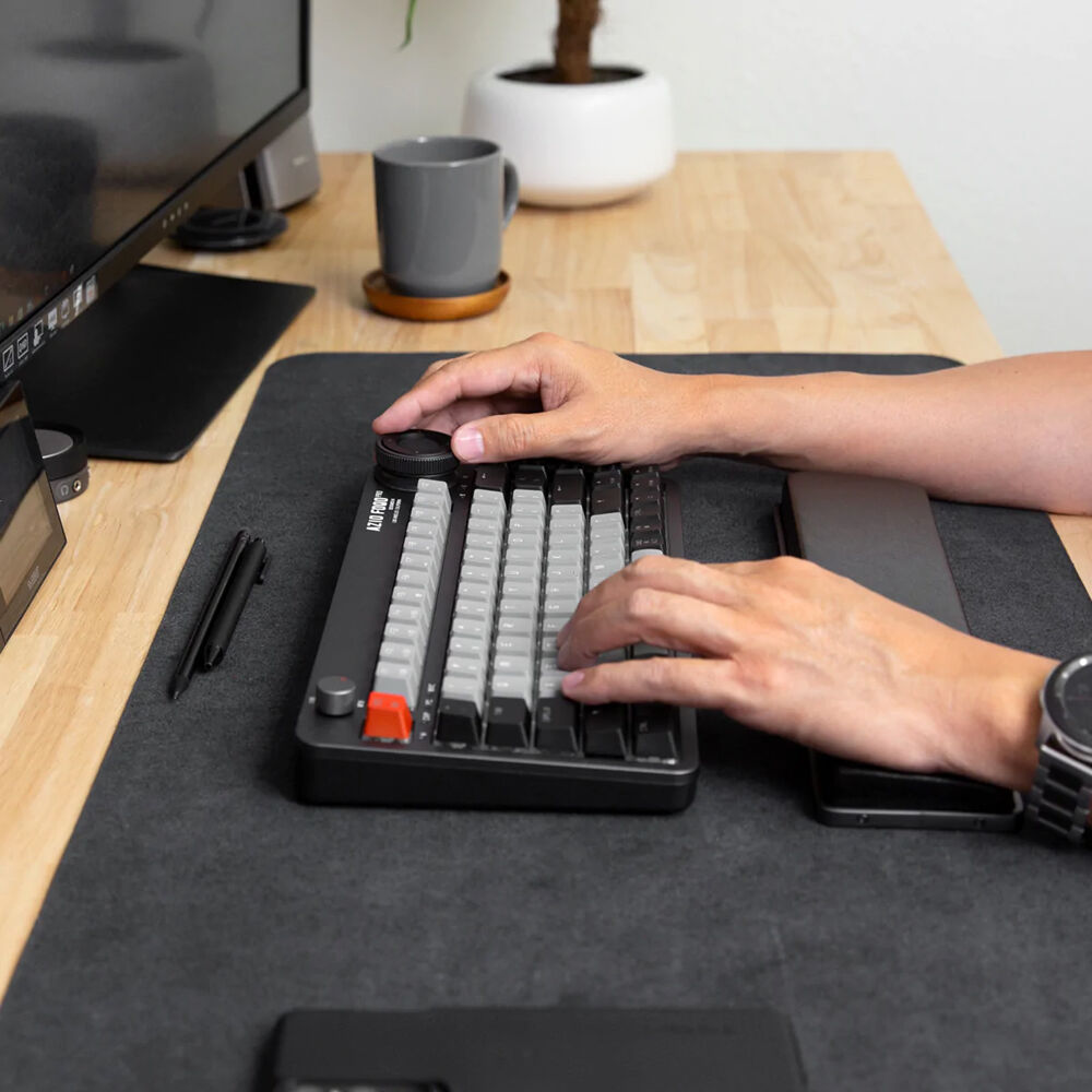 AZIO FOQO Pro Wireless Hot-Swappable Keyboard (Space Gray Light)