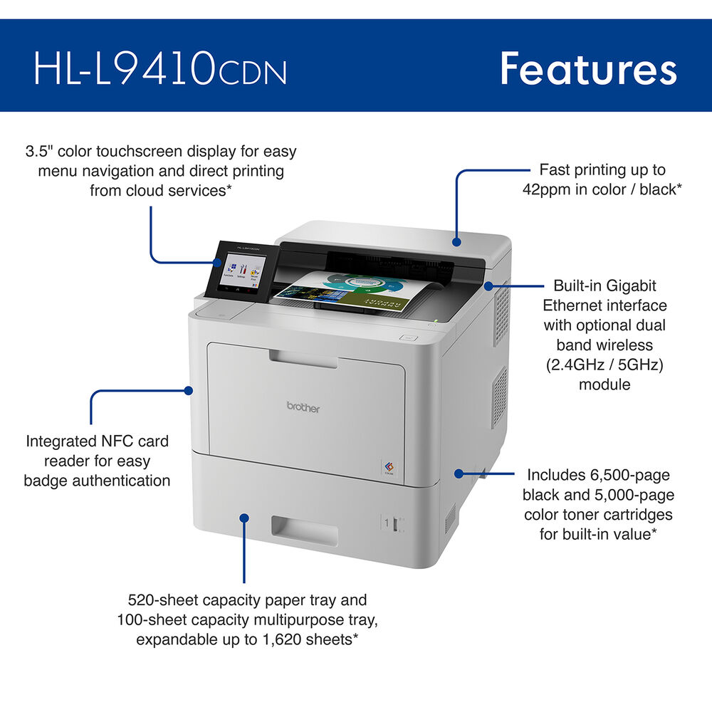 Brother HLL9410CDN Enterprise Color Laser Printer