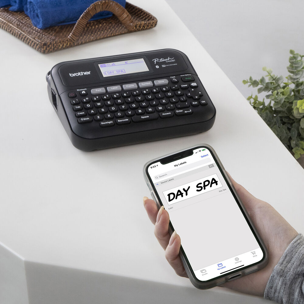 Brother PTD460BTVP P-Touch Business Professional Connected Label Maker with Carry Case