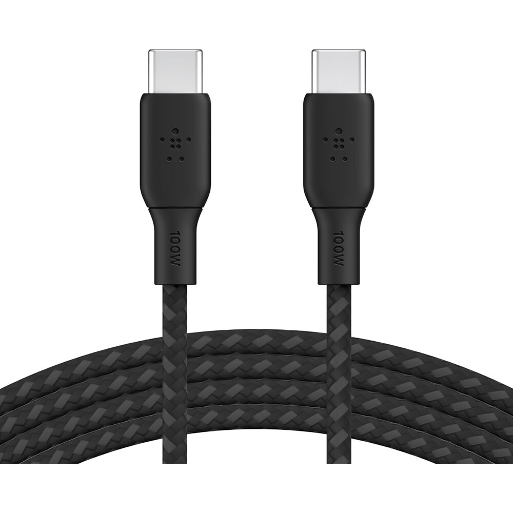 Belkin BoostCharge USB-C Braided Cable (Black, 6.6')