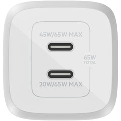 Belkin BoostCharge Pro Dual USB-C GaN Wall Charger with USB-C Cable