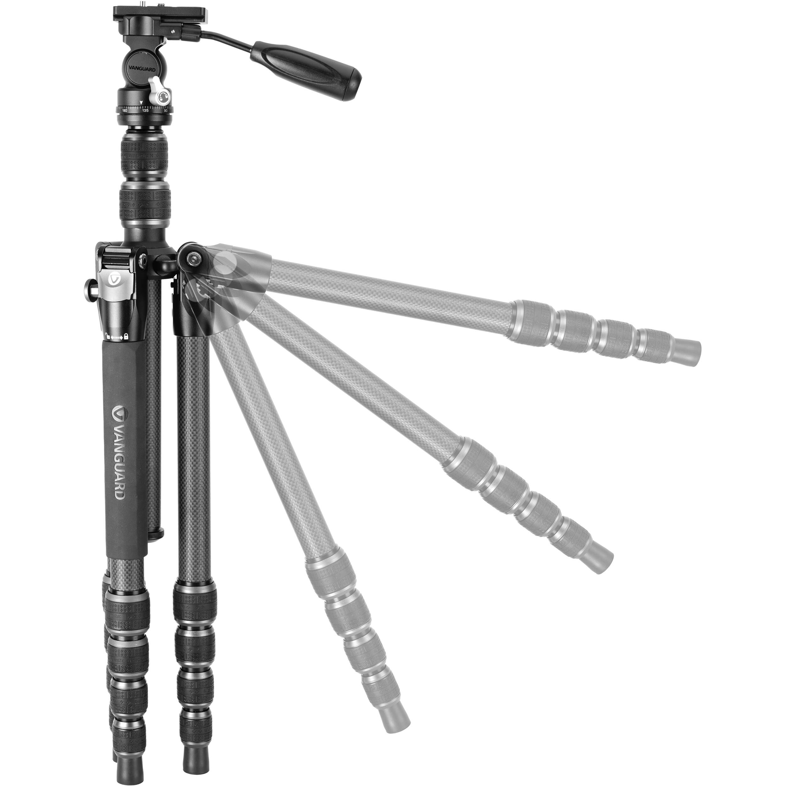 Vanguard VEO 3T 265HCP Carbon Fiber Travel Tripod with PH-20 Pan Head and Monopod