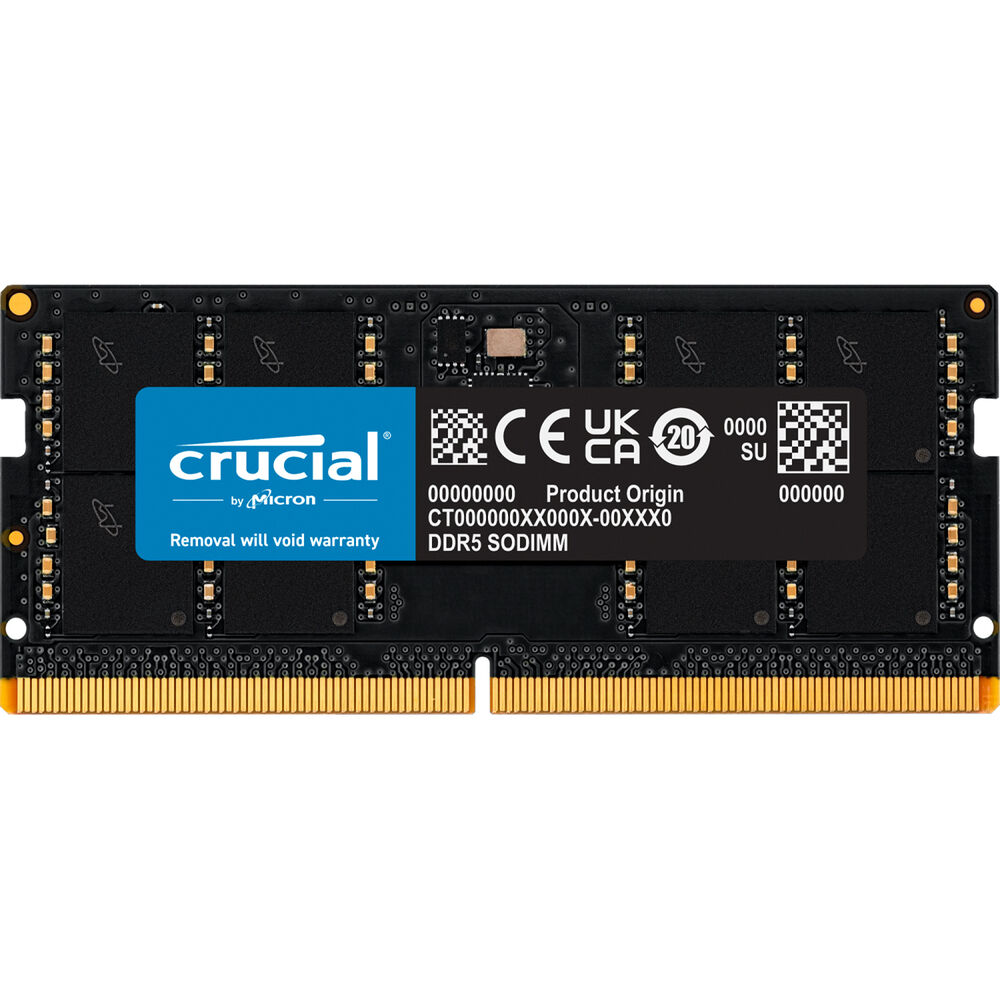 Crucial 8GB Laptop DDR5 5200 MHz SO-DIMM Memory Module