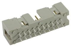 HARTING 09185106329 Wire-To-Board Connector, Shrouded, 2.54 mm, 10 Contacts, Header, SEK 18 Series, Press Fit, 2 Rows