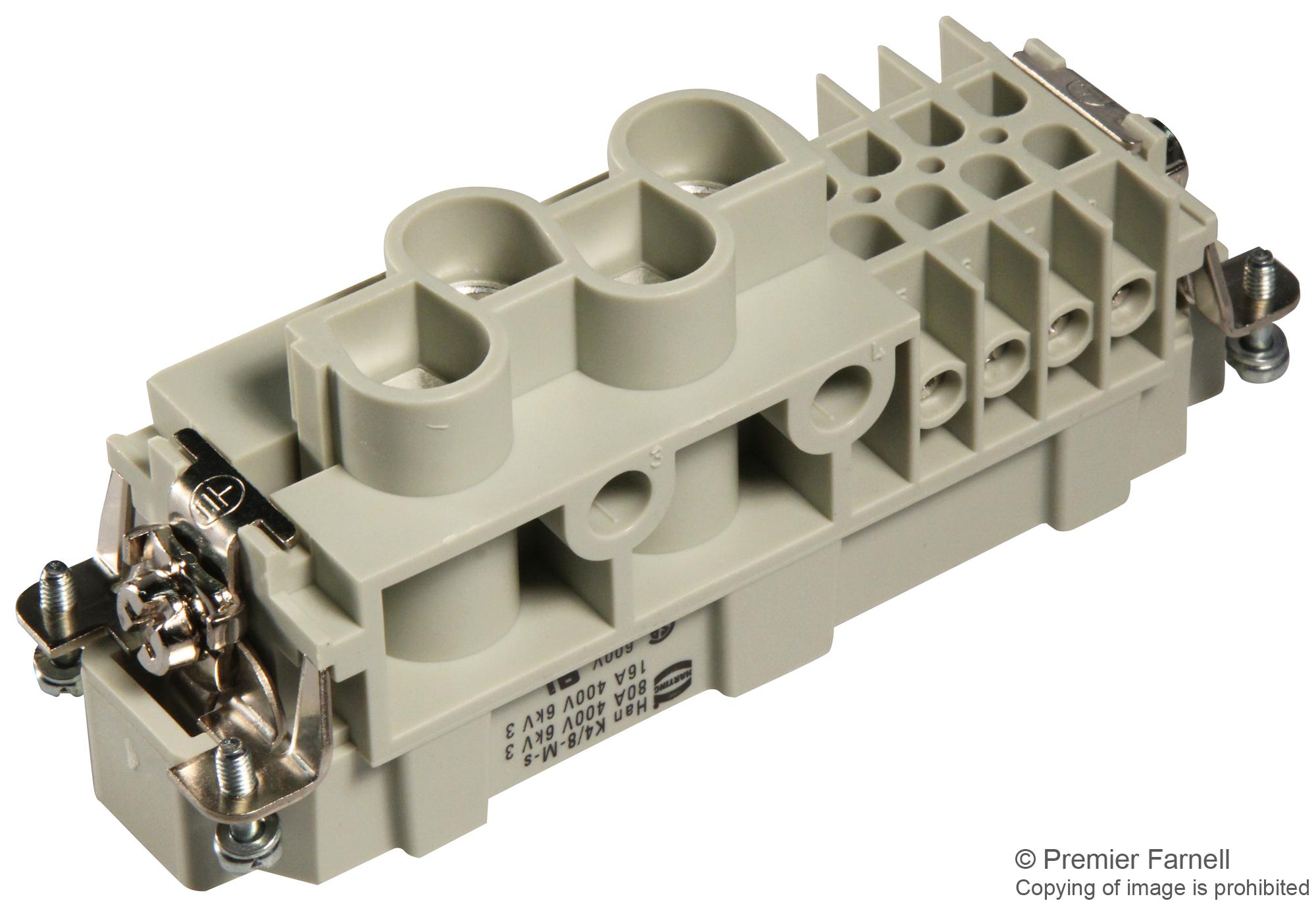 Harting 09380122601 Rectangular HAN Insert Plug 12WAY Screw