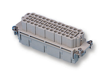 Harting 0932 018 3101 Heavy Duty Connector 18+PE Less Contacts Han EE Insert 18 10B Receptacle