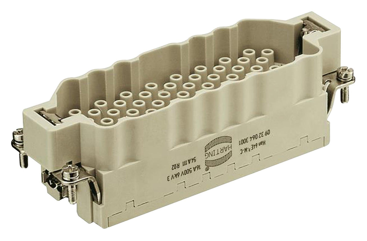 Harting 09320643001 Heavy Duty Connector Insert Han EEE Series 65 Contacts 24B Plug