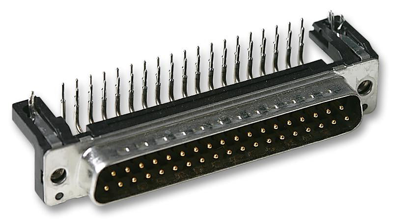 HARTING 09 66 562 7811 D Sub Connector, 50 Contacts, Plug, DD, Snap In, Ground Contact, Metal Body, Solder