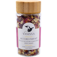 âAccord Parfaitâ Edible Flower Petals: Rose, Jasmine
