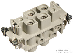 Harting 0938 006 2701 Heavy Duty Connector 4/2+PE Power-Signal Han-Com Insert 7 Contacts 16B Receptacle