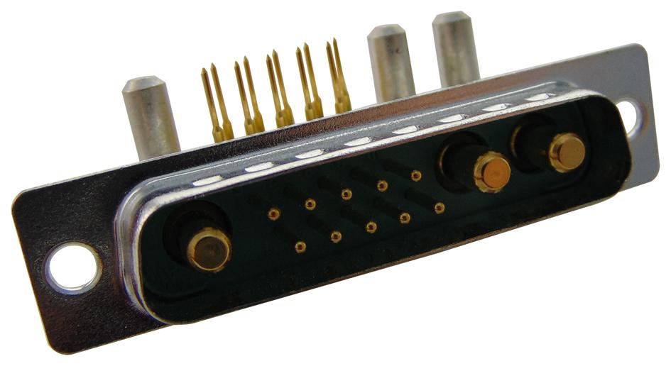 Harting 09 69 300 9018 Combination Layout D Sub Connector Mixed Signal Sub-M DB-13W3 Plug 13 Contacts