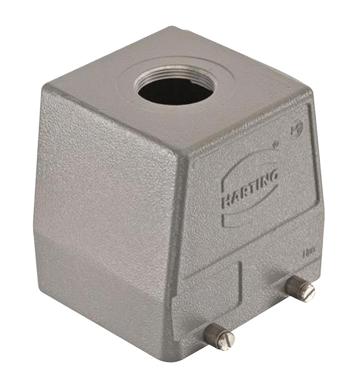 Harting 19300320429 Heavy Duty Connector Hood M50 Han B Series 180&deg; Aluminium Body