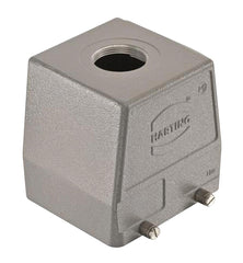 Harting 19300320429 Heavy Duty Connector Hood M50 Han B Series 180&deg; Aluminium Body