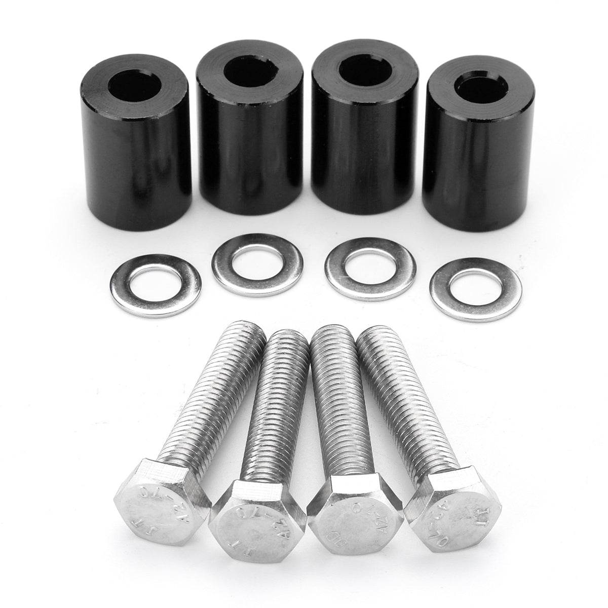 1 Inch Alloy Billet Hood Vent Spacer Riser For Car Auto Motor Turbo Engine Swap 8mm