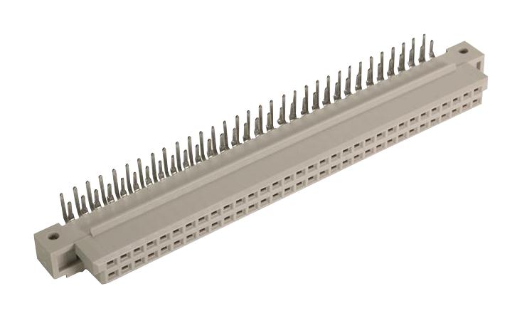 HARTING 09724646801 DIN 41612 Connector, 64 Contacts, Receptacle, 2.54 mm, 2 Row, a + b