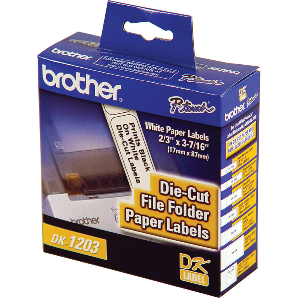 Brother DK1203 File Folder Paper Labels (300 Labels)
