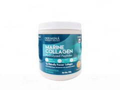 Dermina Hydrolyzed Marine Collagen Peptides Nutraceutical Powder For Adults - Orange Flavour