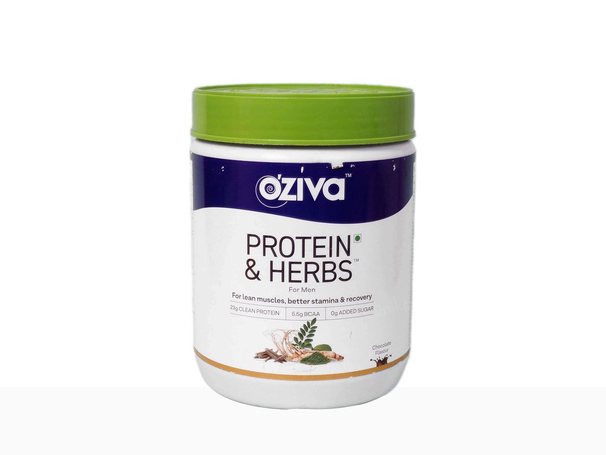 OZiva Protein & Herbs For Men- Chocolate Flavour