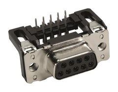 HARTING 09661126601 D Sub Connector, Right Angle, DB9, Standard, Receptacle, 9 Contacts, DE, Solder