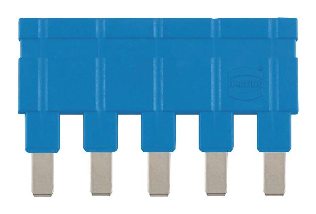 HARTING 09330009844 Jumper (Busbar), Blue, Jumper, Harting Han ES Series Size 6B-24B Rectangular Connectors, 5 Ways