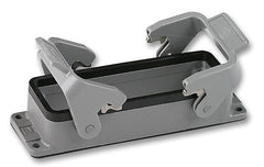 HARTING 0930 024 0301 Heavy Duty Connector Base, Low Profile, Han B Series, Bulkhead Mount, 24B, Han 24B Hoods & Inserts