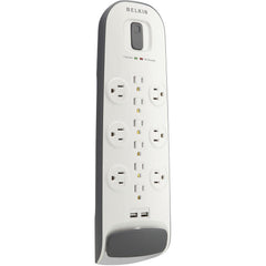 Belkin BV112050-06 12-Outlet Surge Protector with USB Charging (White)