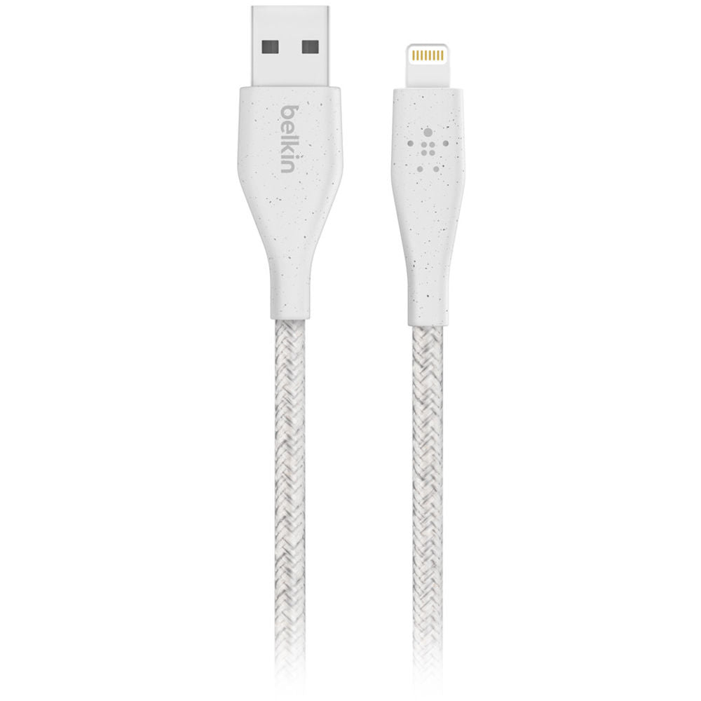Belkin DuraTek Plus Lightning to USB Type-A Cable with Strap (6', White)