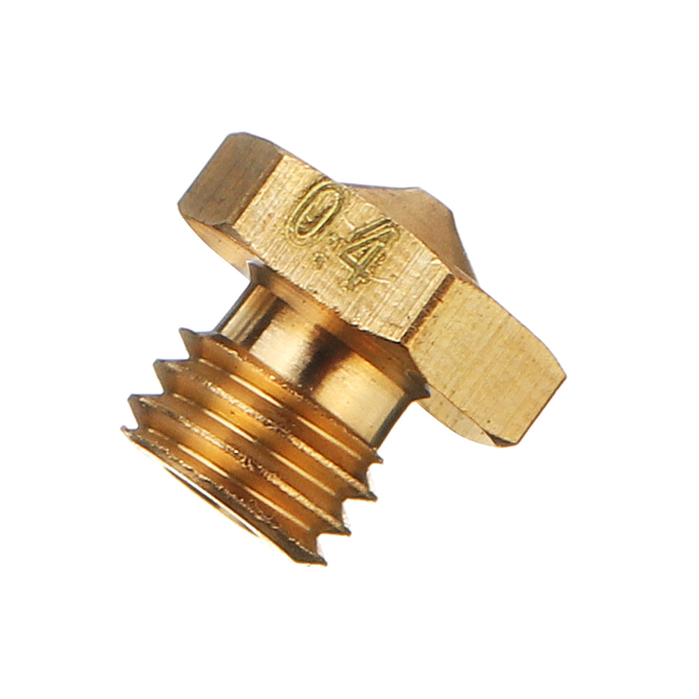 0.4mm M6 Thread Screw Mixed/Dual-Color Single Head Nozzle for 3D Printer 1.75mm Filament