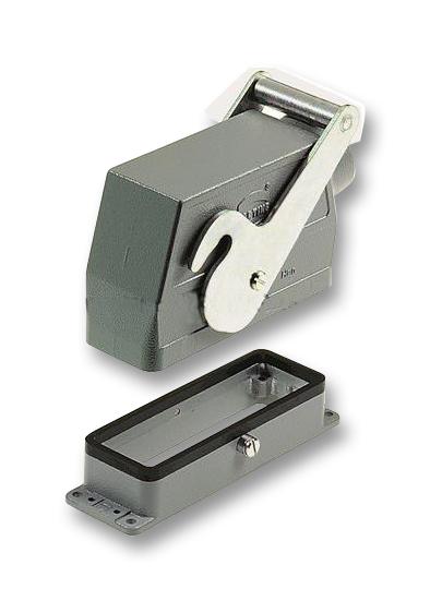 Harting 09 30 024 0381 09 0381 Heavy Duty Connector Single Peg for Central Lever Base Bulkhead Mount Aluminium Body 1