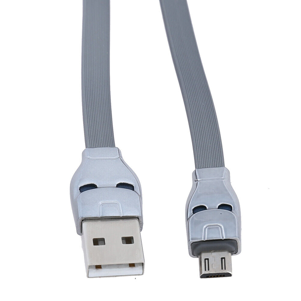 1.2M 2.4A Micro USB TPE Quick Charging Cable for Android(Gray)