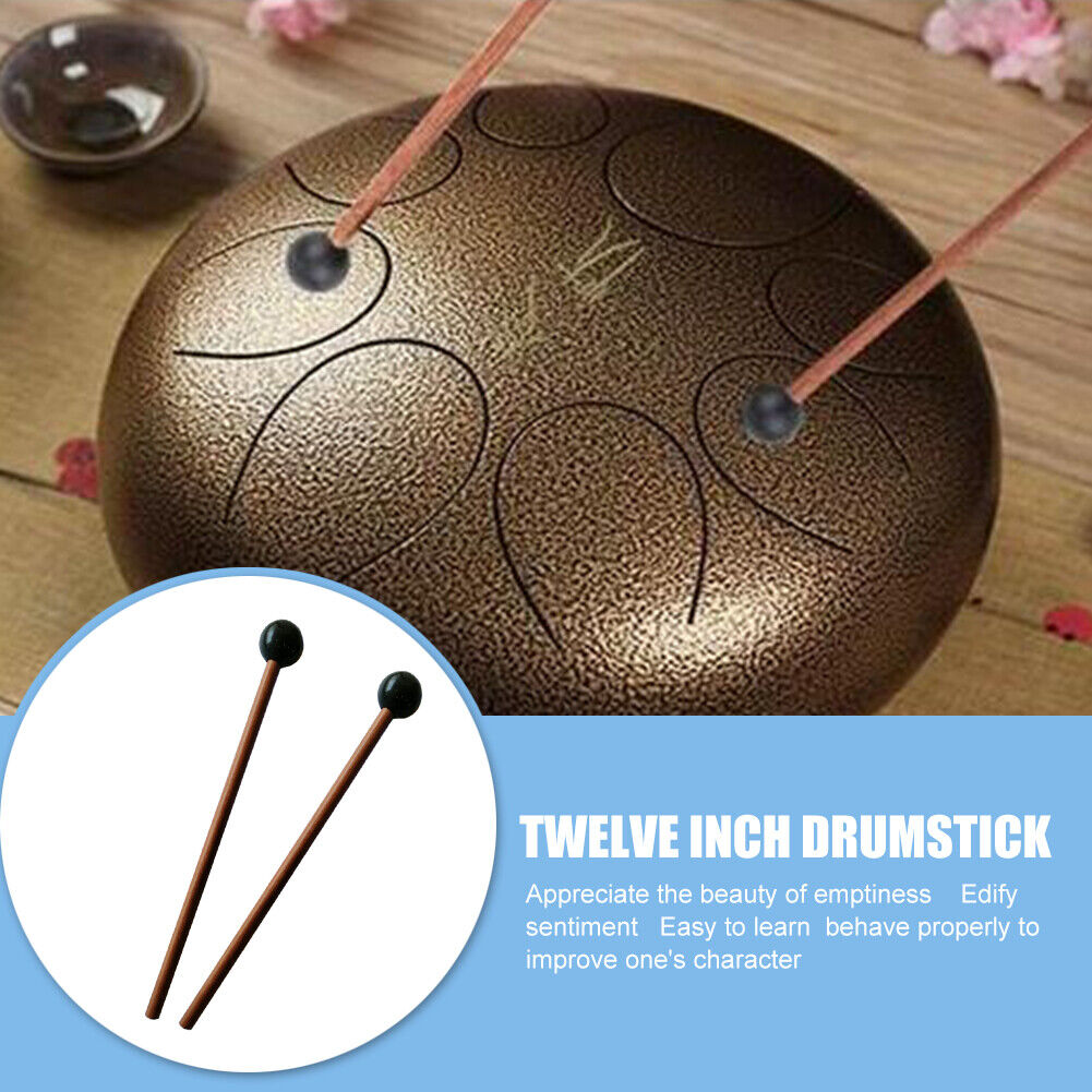1 Pair Professional Tongue Drum Drumsticks 21cm Length Xylophone Marimba Mallet