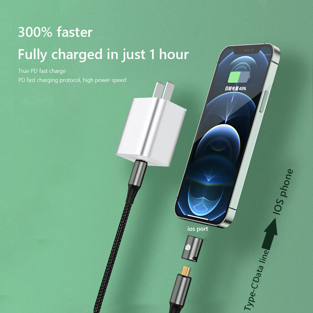 #A Professional Female to 8 Pin Male Converter Phone Charging Connector