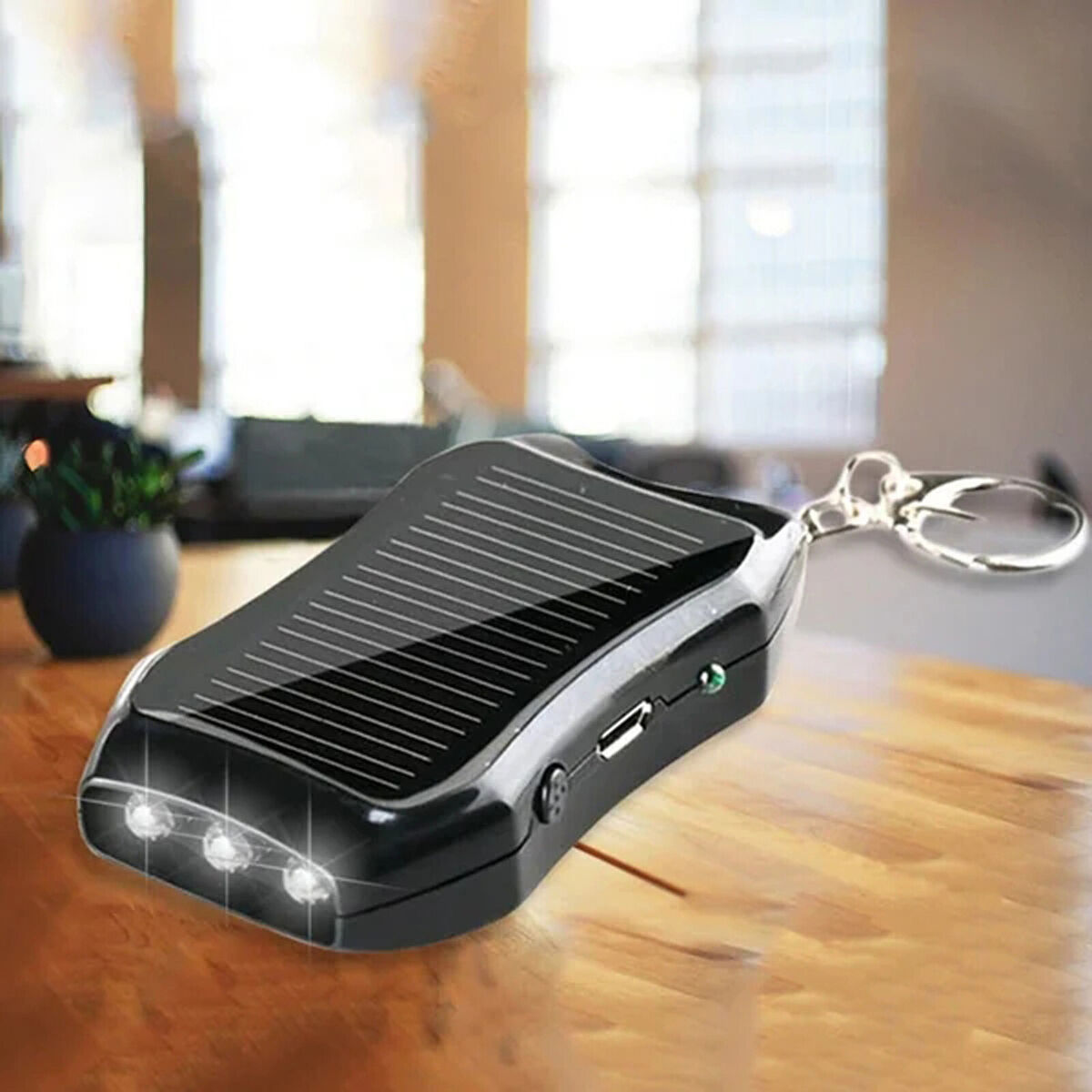 #A Power Bank - Travel-Friendly Universal Charging Solar Power Bank with Keychai