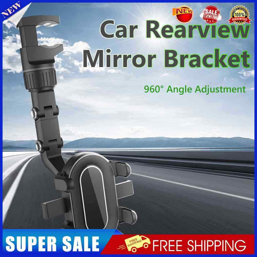 #A Rearview Mirror Car Support Stand 960 Degrees Rotatable for Kitchen for 4-7