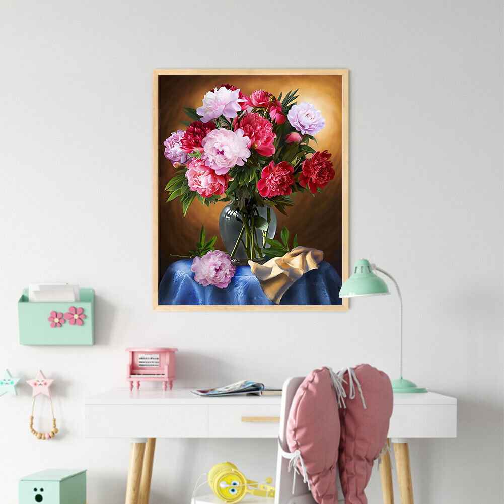 #A Flower Oil Paint By Numbers Kit DIY Acrylic Painting Wall Art Picture Craft S