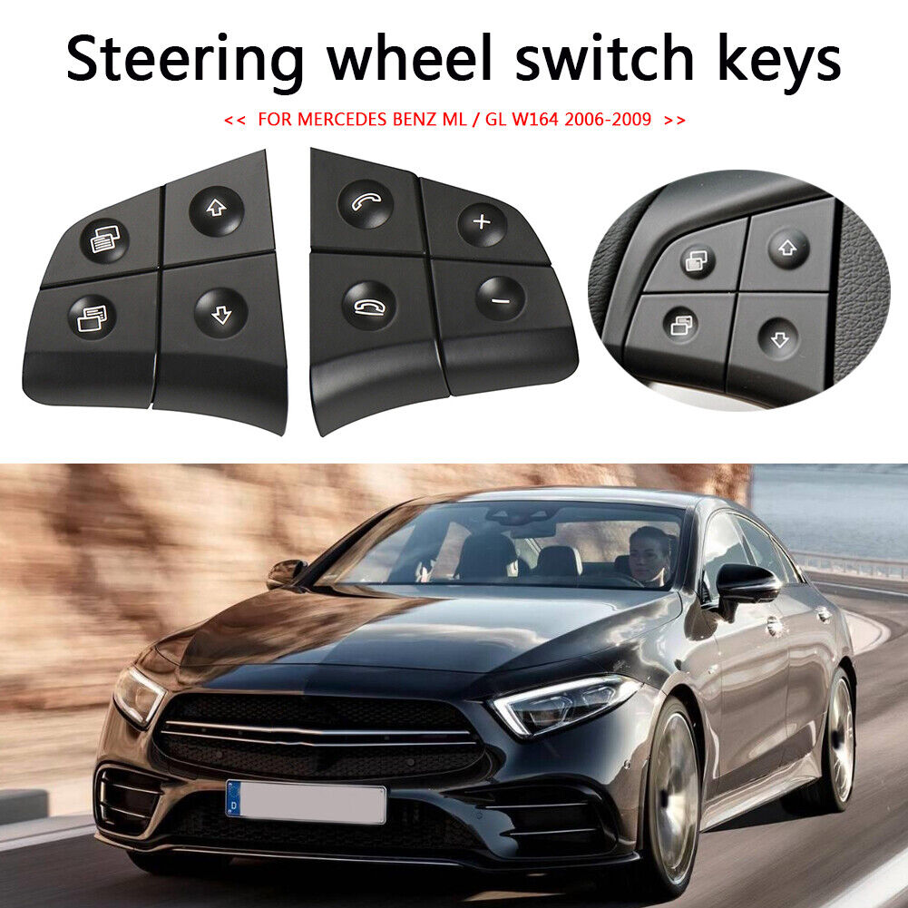 1 Pair Car Steering Wheel Switch Control Button for Benz R-Class W251 2006-2009