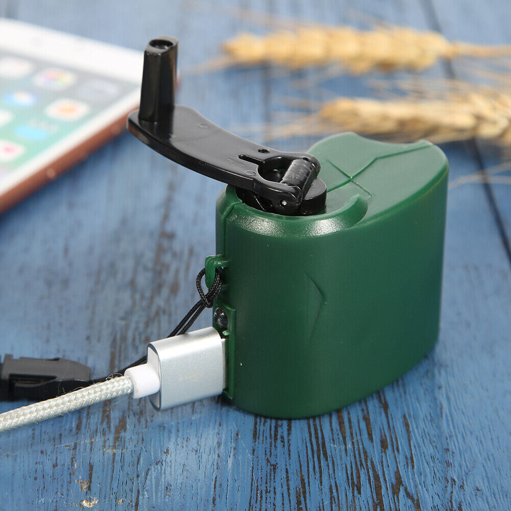 #A USB Emergency Charger Hand Crank Power Generator Outdoor Travel Survival Tool