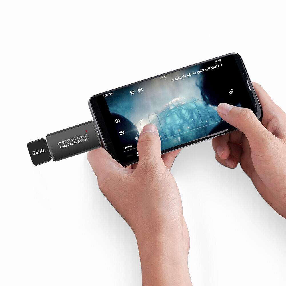 YC-432 Secure Digital TF Card Reader USB C to USB 3.0 OTG Adapter for PC Phone