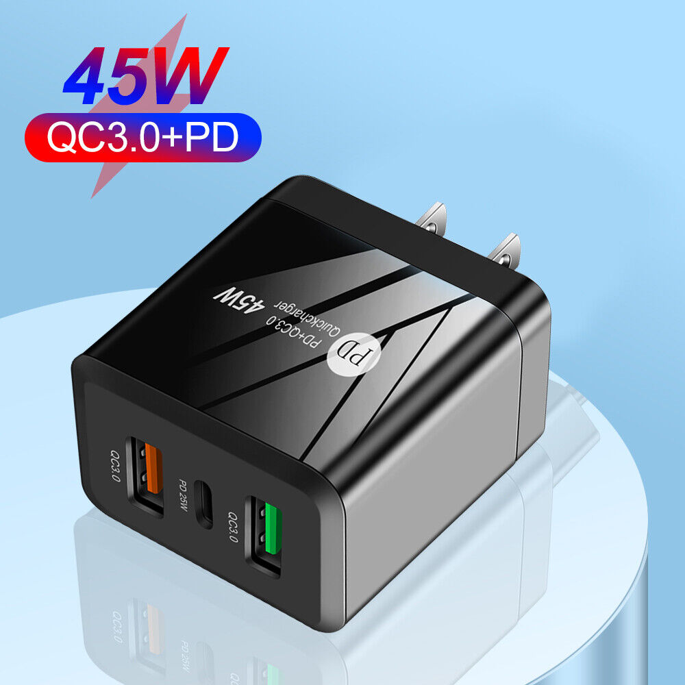 #A PD 25W + Dual QC3.0 Travel Office Fast Charging Adapter for Phone 13 Pro Xiao