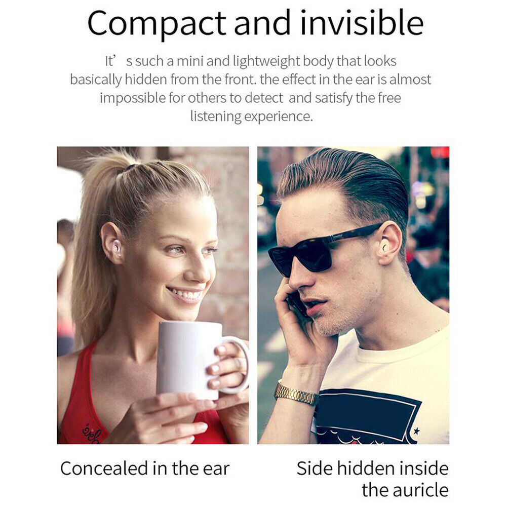 YX01 Mini Bluetooth Headset Hands Free Wireless Single Ear Earbud w/ Microphone