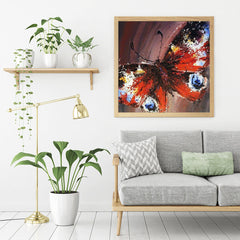 #A Colorful Butterfly Oil Paint By Numbers Kit DIY Painting Wall Art Picture Cra