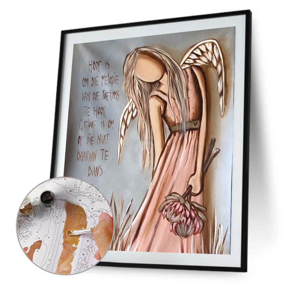 #A Summer Oil Paint By Numbers DIY Handpainted on Canvas Wall Art Gift Unframe