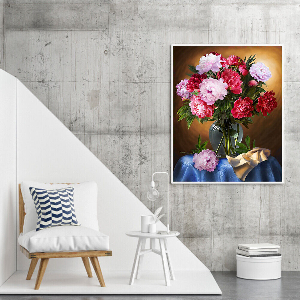 #A Flower Oil Paint By Numbers Kit DIY Acrylic Painting Wall Art Picture Craft S