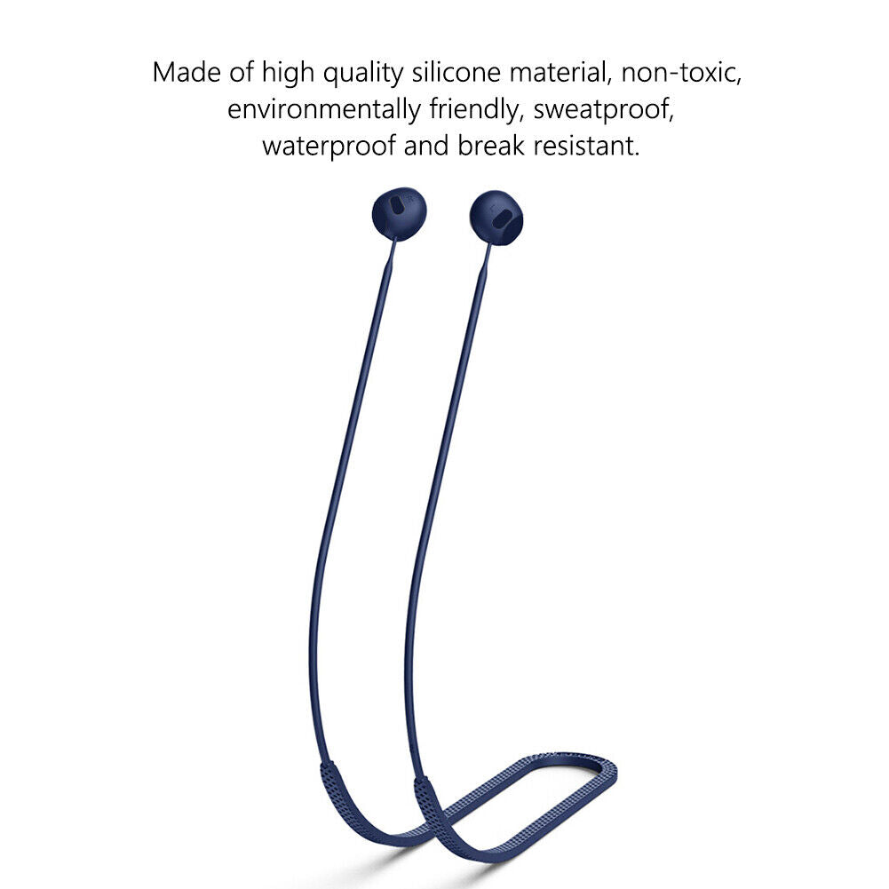 #A Silicone Anti-lost Rope Waterproof Soft Earphone Neck Lanyard for Beats Fit