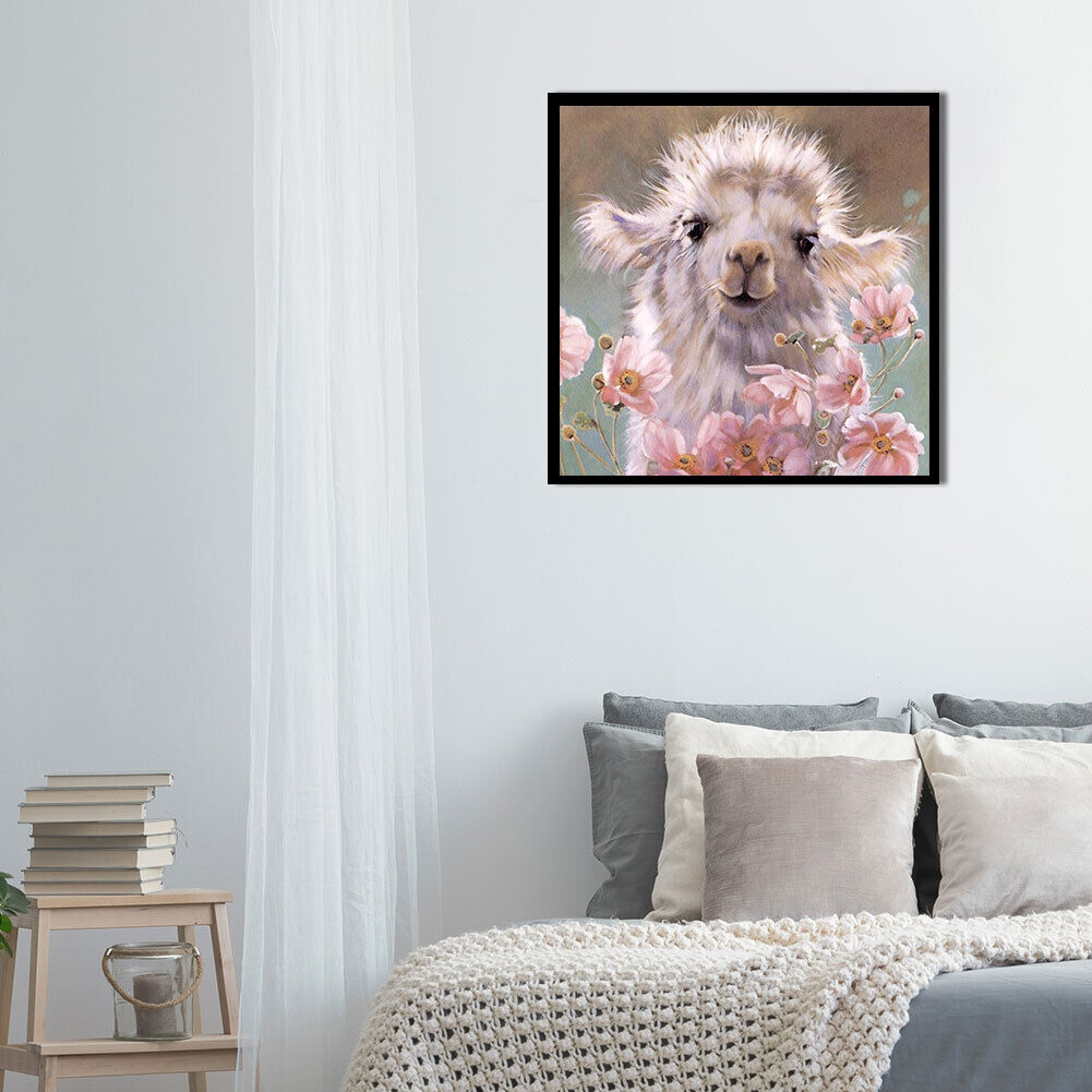 #A Cute Animal Oil Paint By Numbers Kit DIY Drawing Picture for Adults Home Deco