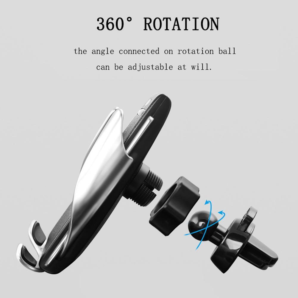 YHe Magic Clip S5 Car Cell Phone Storage Rack Qi Wireless Car Phone Charger Mobile H